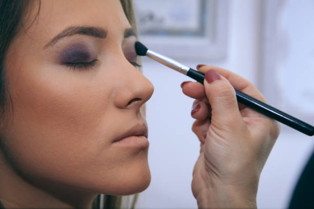 istock Eye brushes - Eyebrow makeup, long eyelashes, brush 1052276962