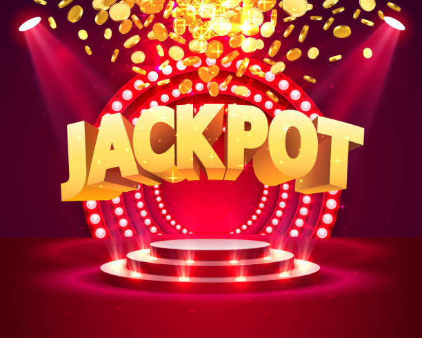 ilustrações de stock, clip art, desenhos animados e ícones de jackpot casino podium golden coins banner casino. - jackpot