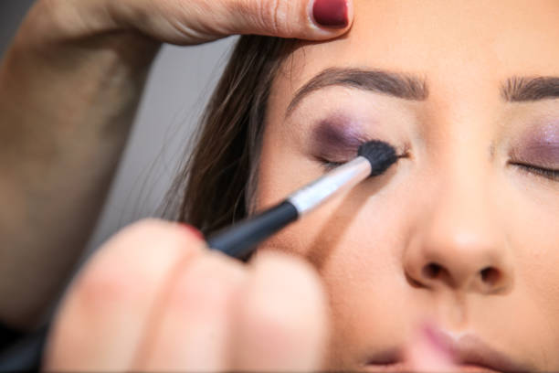 istock Eye brushes - Eyebrow makeup, long eyelashes, brush 1052288194