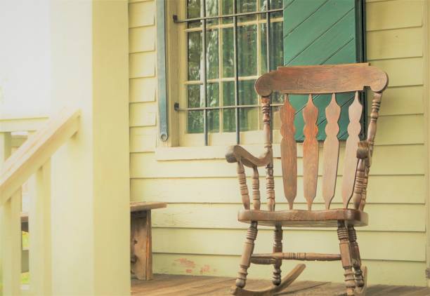 istock Rocking Chair on the terrace 1052335294