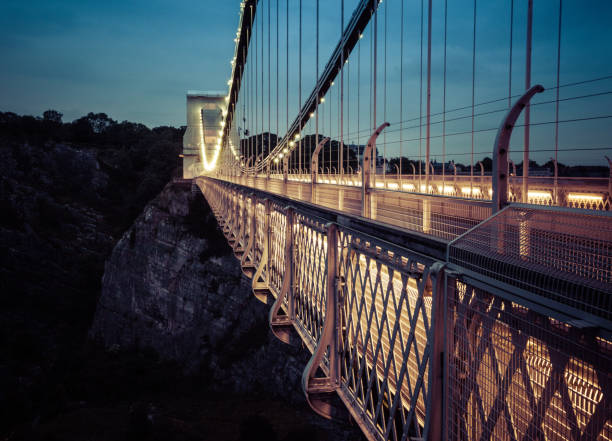 클리프 턴 현수교, 브리스톨, 영국 - bristol england bridge clifton suspension bridge suspension bridge 뉴스 사진 이미지
