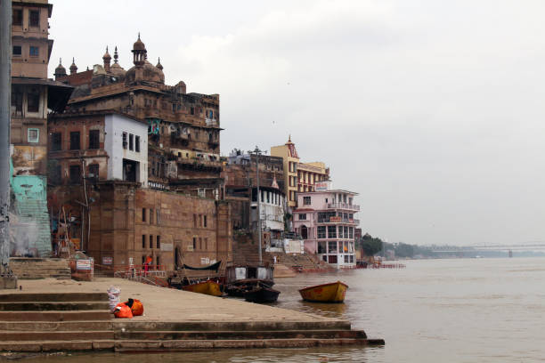 istock Translation: The scenery of Varanasi's ghats by the Ganges 1052344926