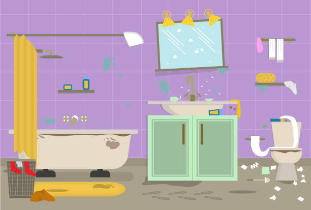 526 Messy Bathroom Illustrations & Clip Art - iStock | Messy bathroom sink,  Messy bathroom counter, Messy bathroom makeup