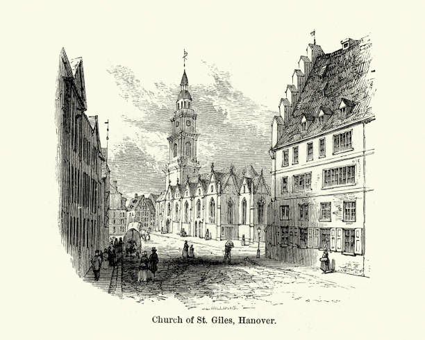 istock Church of St Giles, Hanover, Germany, 19th Century 1052386860