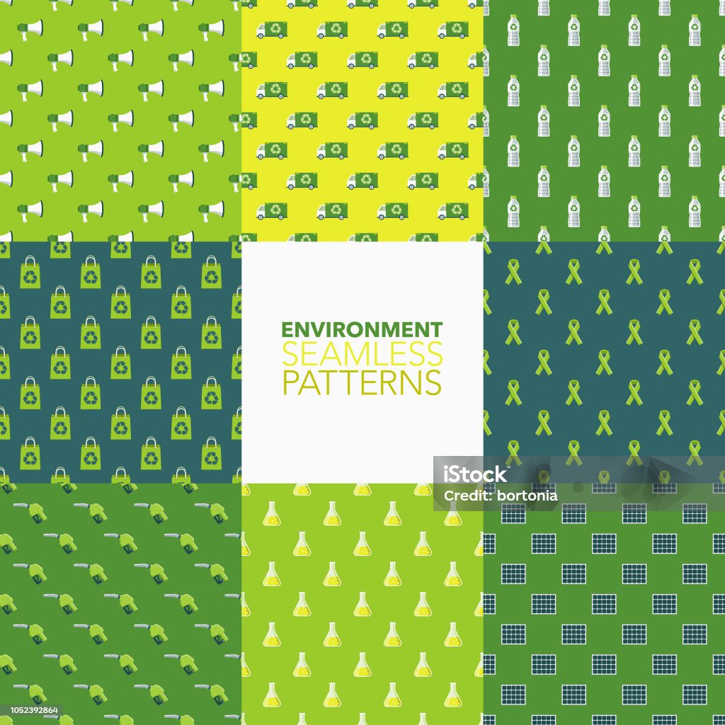 Environment Seamless Pattern Set Stock Illustration - Download Image ...