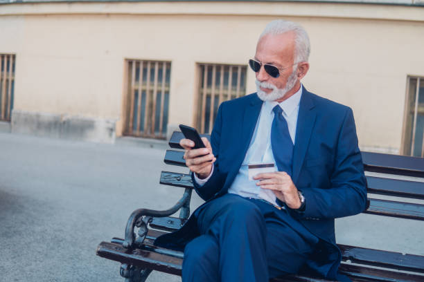 istock Businessman shopping online 1052490064