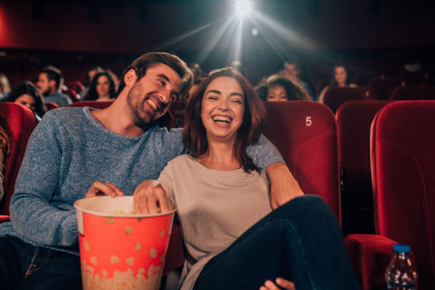 istock Couple hugging at cinema 1052494324