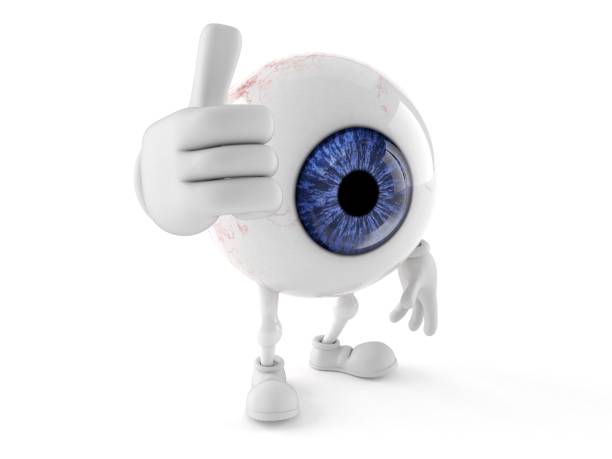 istock Eye ball character with thumbs up 1052498202