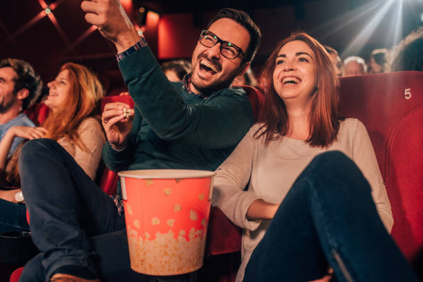 istock Jolly couple at cinema 1052500022