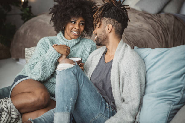 istock Romantic couple have cozy weekend 1052500076
