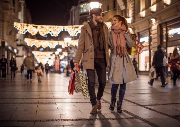 istock Christmas gifts shopping 1052520010