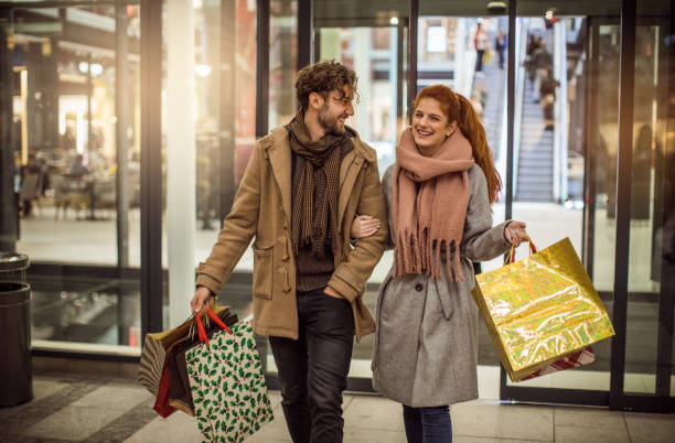 istock Christmas gifts shopping 1052523204
