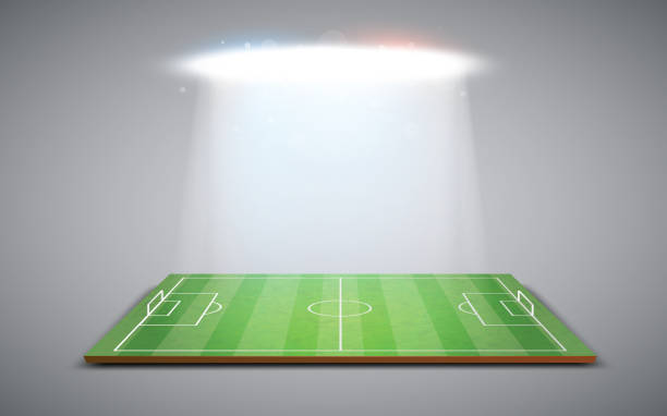 istock Clear green football or soccer field 1052543972