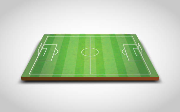 istock Clear green football or soccer field 1052543974