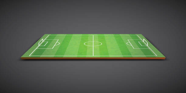 istock Clear green football or soccer field 1052543982