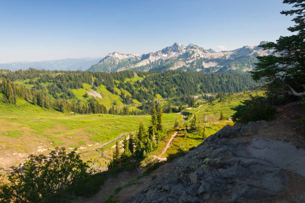 istock Mountain peaks, hills and woods 1052596336