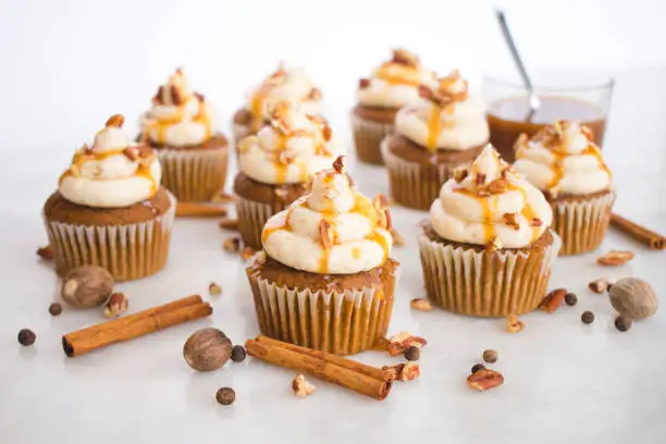 Photo of Pumpkin Cupcakes with Brown Butter Frosting