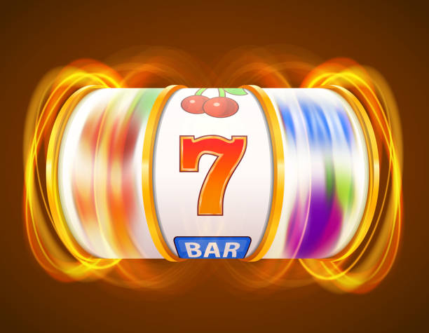 istock Golden slot machine wins the jackpot. Casino concept. 1052631438