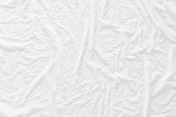 Vermindering Zachtmoedigheid Distributie White Wrinkled Fabic Textureclose Up Unmade Bed Sheet In The Bedroom After  Night Sleep Soft Focus Stock Photo - Download Image Now - iStock