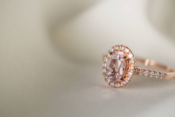 istock Jewelry wedding diamond ring close up 1052674488