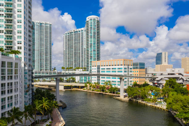 istock Miami River aerial drone photo 1052726978