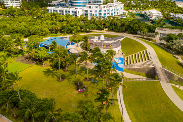 istock Miami Beach Park aerial photo 1052728136