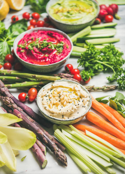 Healthy raw summer vegan snack plate for vegan party