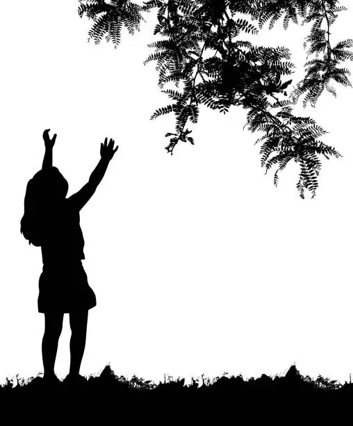 Vector illustration of Reach For The Trees