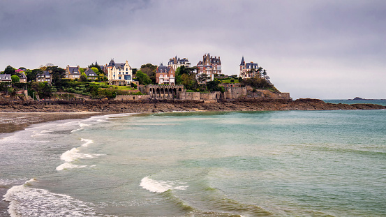 The magnificent old city of Dinard. Concept of Europe travel, sightseeing and tourism. Brittany (Bretagne), France
