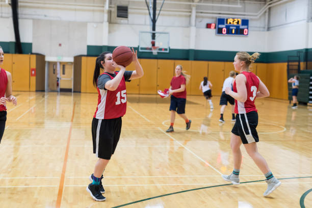 istock Women's college basketball practice 1052768468