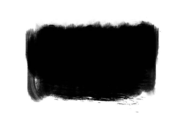 istock Black color graphic patches graphic brush strokes design effect element for background 1052849580