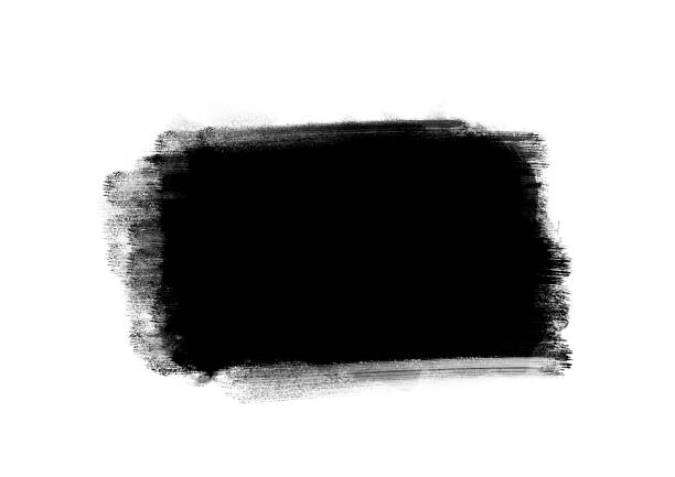 istock Black color graphic patches graphic brush strokes design effect element for background 1052849636