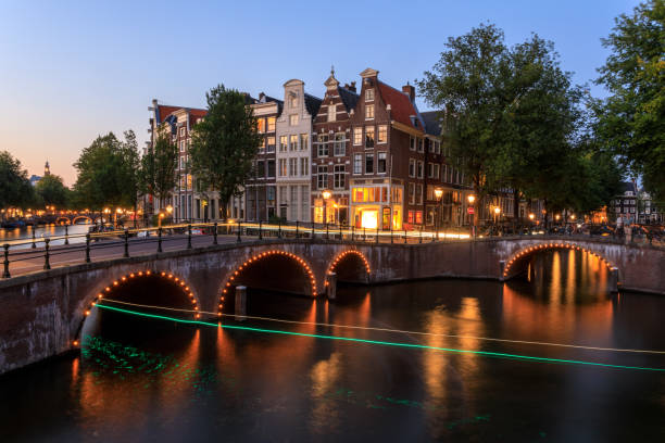 istock Amsterdam Canals at Dusk Long Exposure 1052879224