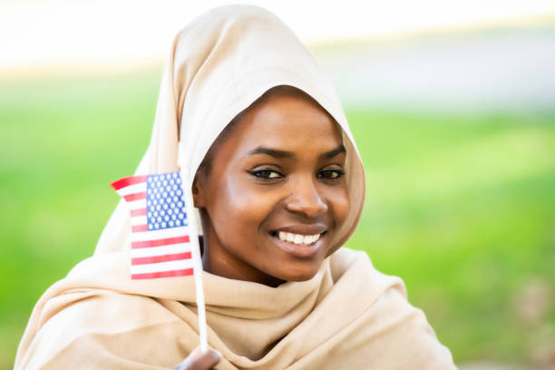 istock Muslim black young woman 1052879560