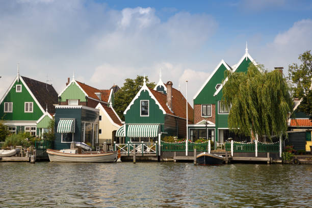 istock Traditional, authentic dutch houses in Zaanse Schans 1052886656