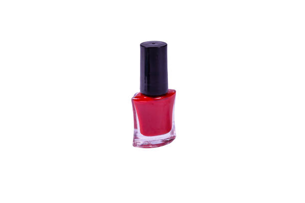 istock Red nail polish isolated on a white background 1052890006