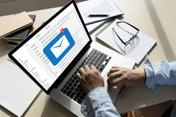 istock Mail Communication Connection message to mailing contacts phone Global Letters Concept 1052890590
