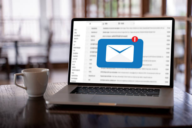 istock Mail Communication Connection message to mailing contacts phone Global Letters Concept 1052890804