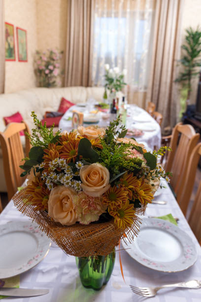 istock bouquet of flowers on a table 1052894600