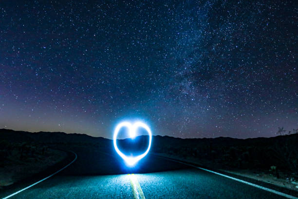 Follow Your Heart To The Milky Way stock photo