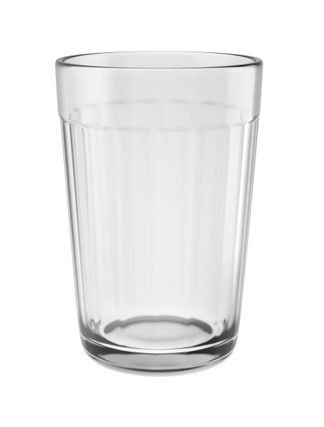 istock Empty faceted glass isolated on white background, 3D illustration. 1052898610