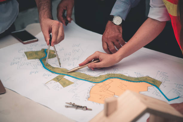 istock Project management team of engineers and architects planing for new project, Business construction concept 1052906582