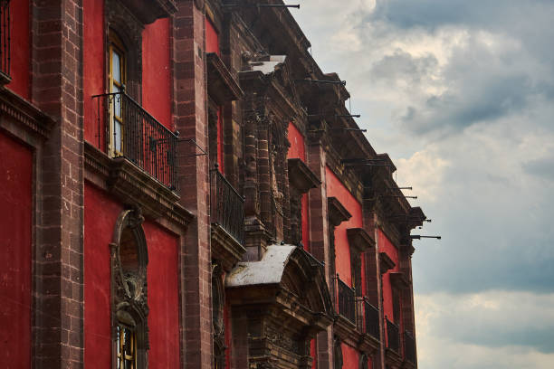 Facade of building in San Miguel de Allende, Guanajuato, Mexico, magical town