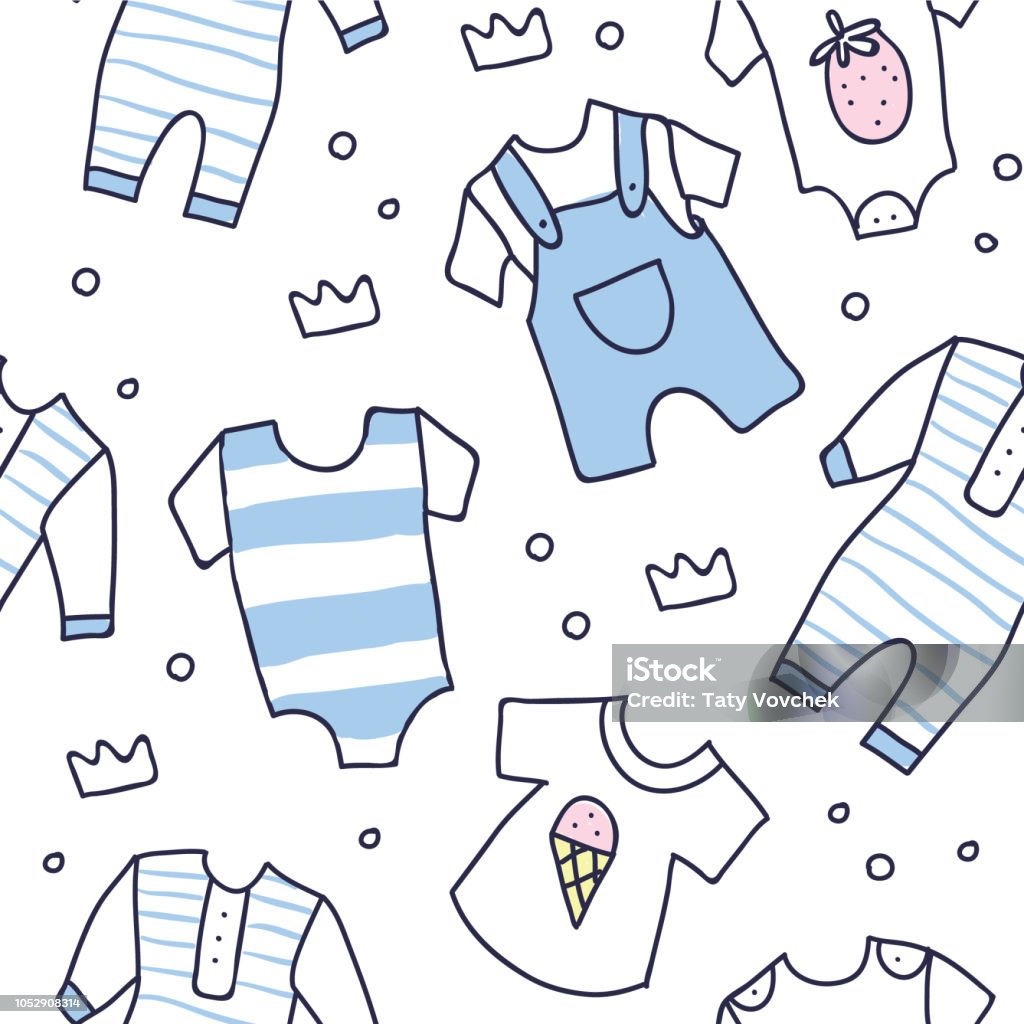 Baby Shower Seamless Pattern Of Baby Boy Clothes Stock Illustration - Download Image Now - Baby Clothing, Pattern, Baby Shower - iStock Baby Shower Seamless Pattern Of Baby Boy Clothes Stock Illustration - Download Image Now - Baby Clothing, Pattern, Baby Shower - iStock