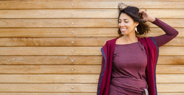 istock Beautiful mixed race woman striking a pose 1052914382