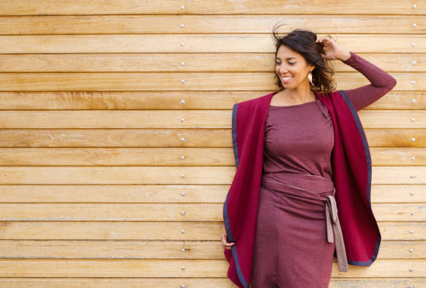 Beautiful mixed race woman striking a pose