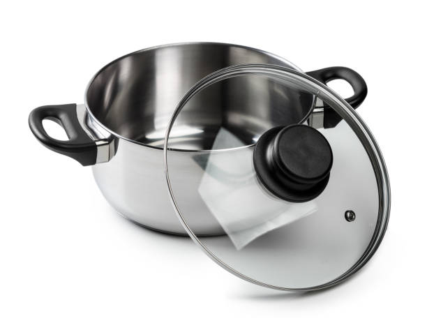 istock Steel saucepan isolated on white background 1052922566