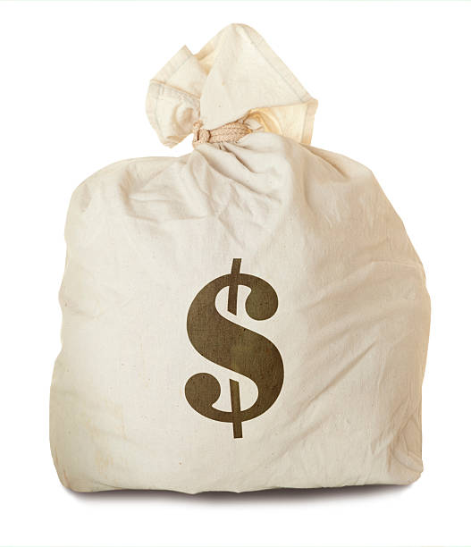 istock Money bag isolated 105293269