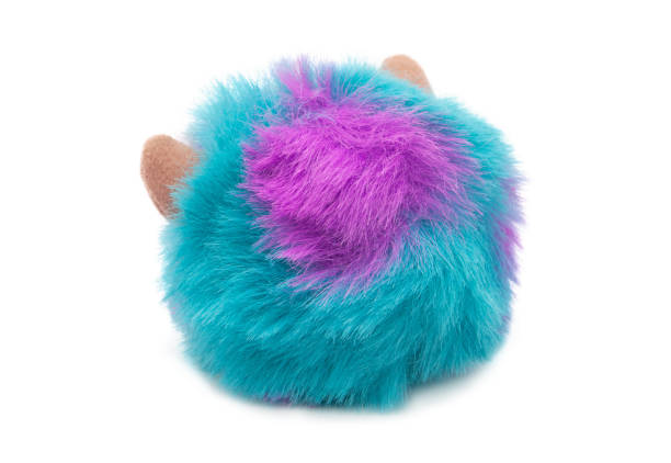 Fur ball isolated on a white background