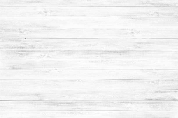 White wood floor texture background. stock photo
